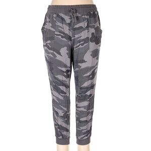 Splendid Joggers Women’s Size XL Rayon Sweatpants Camo Green Front Pockets